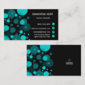 Carte De Visite Cercle élégant et moderne (Devant / Derrière)