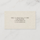 Carte De Visite Cercle en mosaïque et arbre bonsaï (Dos)