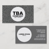 Carte De Visite Cercle - Granite fine (Devant / Derrière)