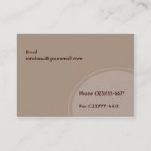 Carte De Visite Cercle gris Brown (Dos)