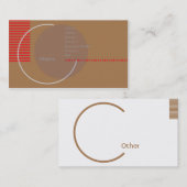 Carte De Visite Cercle inachevé - affaires (Devant / Derrière)