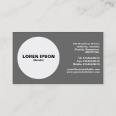 Carte De Visite Cercle - Lampe Fibre Optique (Dos)