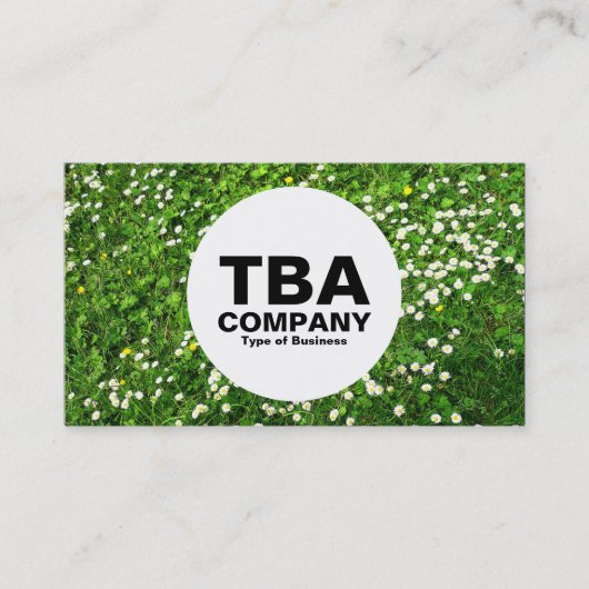 Carte De Visite Cercle - Marguerites (Devant)