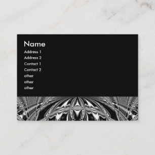 Carte De Visite cercle noir et blanc
