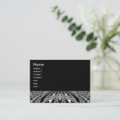 Carte De Visite cercle noir et blanc (Debout devant)