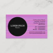 Carte De Visite Cercle noir v2 - Violet brossé (Dos)