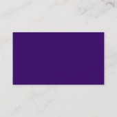 Carte De Visite Cercle orange - Violet foncé (Dos)