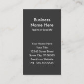 Carte De Visite cercle patiné (Dos)