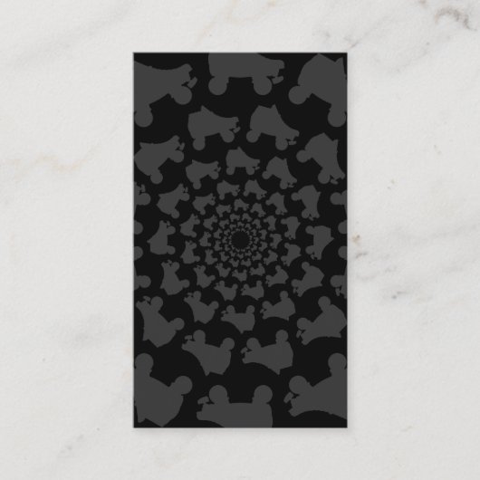 Carte De Visite cercle patiné (Devant)