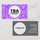 Carte De Visite Cercle - Plasma violet (Devant / Derrière)
