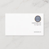 Carte De Visite Cercle simple simple de la construction de (Dos)