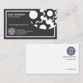 Carte De Visite Cercle simple simple de la construction de (Devant / Derrière)