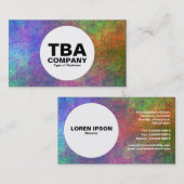 Carte De Visite Cercle - Sous la mer 02 (Devant / Derrière)