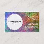 Carte De Visite Cercle - Sous la mer 02 (Dos)