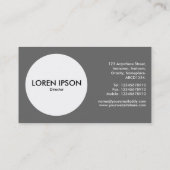 Carte De Visite Cercle - Triangle - Bleu (Dos)