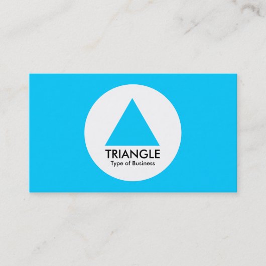 Carte De Visite Cercle - triangle - bleu de ciel (Devant)
