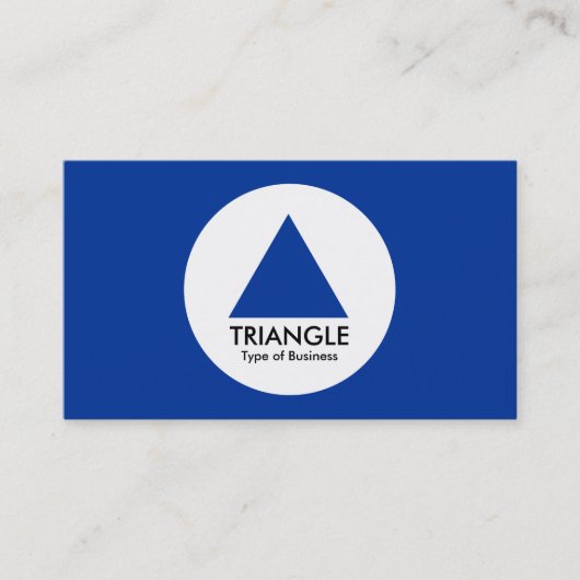 Carte De Visite Cercle - Triangle - bleu marine (Devant)