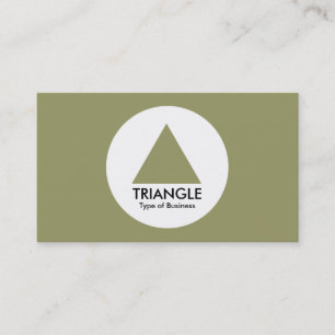 Carte De Visite Cercle - triangle - kaki