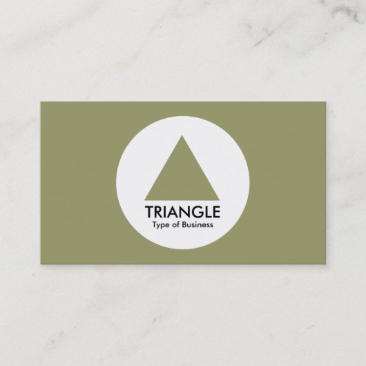 Carte De Visite Cercle - triangle - kaki (Devant)