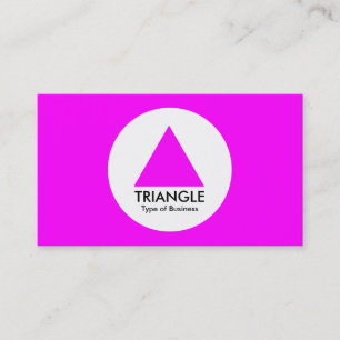 Carte De Visite Cercle - triangle - magenta