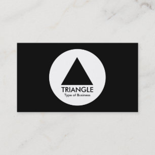Carte De Visite Cercle - triangle - noir