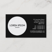 Carte De Visite Cercle - Triangle - Noir (Or) (Dos)