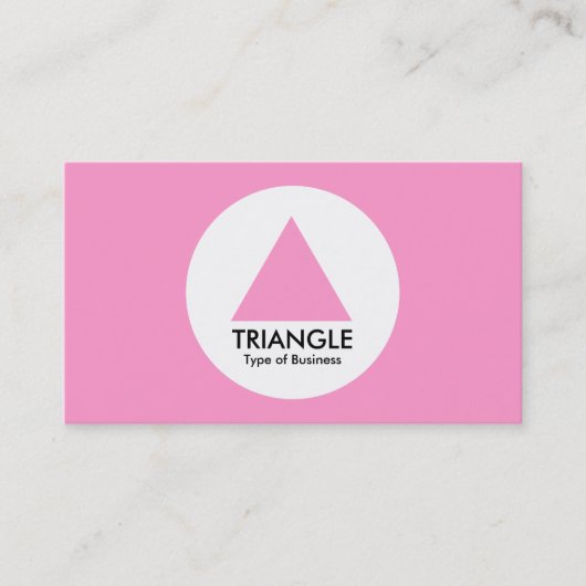 Carte De Visite Cercle - triangle - rose (Devant)