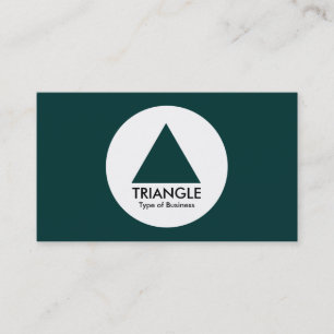 Carte De Visite Cercle - Triangle - Vert foncé