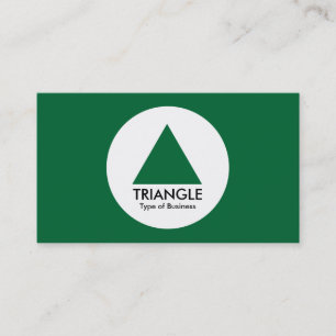 Carte De Visite Cercle - Triangle - Vert forêt