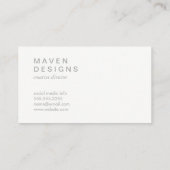 Carte De Visite Cercle / Trois quarts (coloré) (Dos)