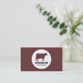 Carte De Visite Cercle - Vache - Brown (Debout devant)