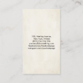 Carte De Visite Cercle Zen Enso, Soleil et Rouge Sakura Blossom (Dos)