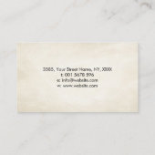 Carte De Visite Cercle Zen Enso, Soleil et Rouge Sakura Blossom (Dos)