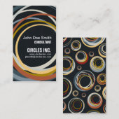 Carte De Visite Cercles asynchrones (Devant / Derrière)