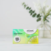 Carte De Visite Cercles atomiques - Abstrait 01 (Debout devant)
