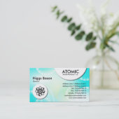 Carte De Visite Cercles atomiques - Abstrait 02 (Debout devant)
