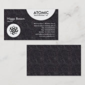 Carte De Visite Cercles atomiques - Denim noir (Devant / Derrière)