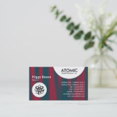 Carte De Visite Cercles atomiques - Draperie 02 (Debout devant)