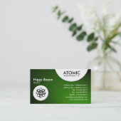 Carte De Visite Cercles atomiques - Projecteur - Vert (Debout devant)