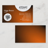 Carte De Visite Cercles atomiques - Spotlit - Orange (Devant / Derrière)