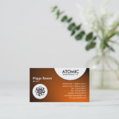 Carte De Visite Cercles atomiques - Spotlit - Orange (Debout devant)