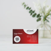 Carte De Visite Cercles atomiques - Spotlit - Rouge (Debout devant)