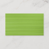 Carte De Visite Cercles atomiques - Texture brodée verte (Dos)