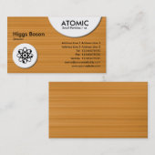 Carte De Visite Cercles atomiques - Texture brossée ocre (Devant / Derrière)