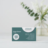 Carte De Visite Cercles atomiques - Vert (336666) (Debout devant)