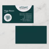 Carte De Visite Cercles atomiques - Vert foncé (003333) (Devant / Derrière)