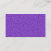 Carte De Visite Cercles atomiques - Violet Texte Embossé (Dos)