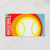 Carte De Visite cercles BASEBALL rétro (Dos)