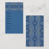 Carte De Visite cercles bleus (Devant / Derrière)