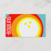 Carte De Visite cercles BOWLING rétro (Dos)